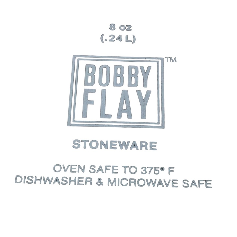 Bobby Flay Set of 2 Small 8 Ounce Two Tone Round Ramekins Orange & Lime Green - Picture 8 of 8